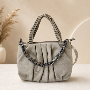 Beige Top Handle Bag