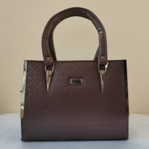 Women's Textured Coffee Brown Tote Bag with Sling Strap