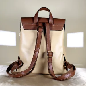 IMG_20260820_125536 Women's flap backpack with adjustable shoulder straps, top handle, and spacious compartments for everyday use.