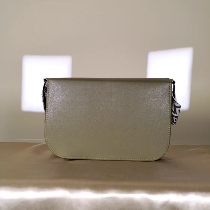 crossbody bag with adjustable printed shoulder strap